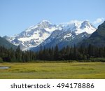 Chigmit Mountains at Lake Clark National Park in Alaska