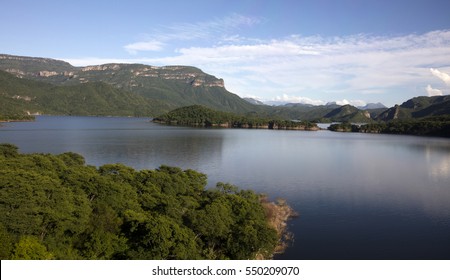 Chihuahua Lake At Barrancas Del Cobre.