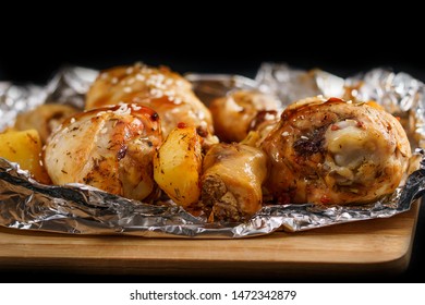 Chiken leg stick meat white - Shutterstock ID 1472342879
