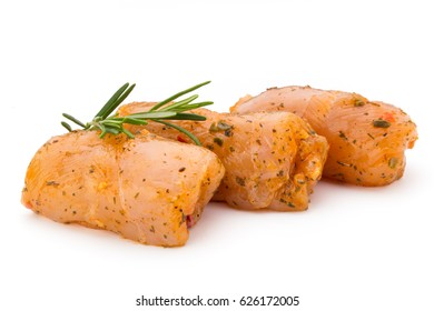 Chiken meat rolls isolated on the white background. - Shutterstock ID 626172005