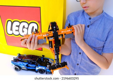 Child Boy 10 Years Old Plays Stock Photo 2196603295 