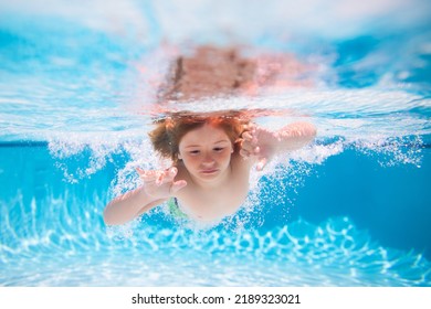 Child Boy Swim Under Water Sea Stock Photo 2189323021 | Shutterstock