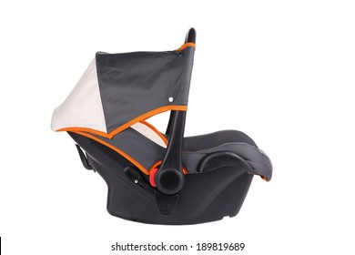 Child car seat. Isolated on a white background.