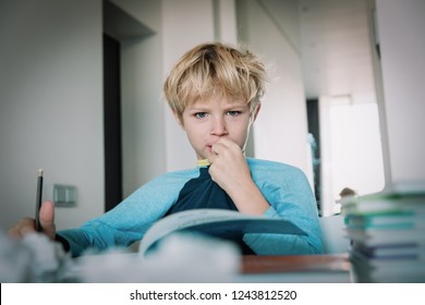 Child Chewing On Clothes, Stress, Anxiety, Mental Problems