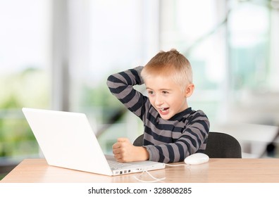 Child With Computer.