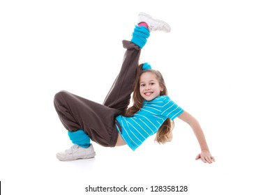 Child Dancer Doing Dance Exercising