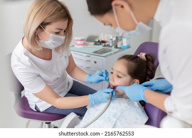 Child To The Dentist. Child In The Dental Chair