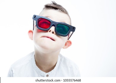 Child With Down Syndrome. Eye Vision Therapy.