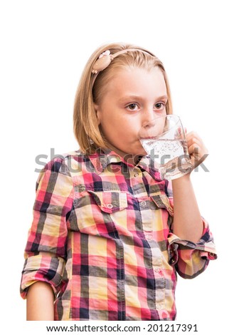 Similar – Image, Stock Photo Baby girl drinking milk from baby bottle