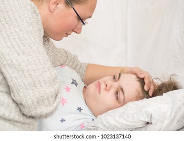 A Child With Epilepsy During A Seizure