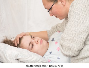 A Child With Epilepsy During A Seizure