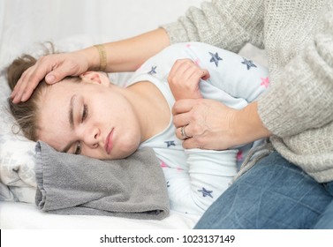 A Child With Epilepsy During A Seizure