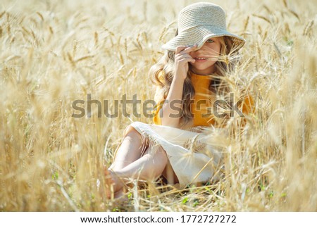 Similar – Image, Stock Photo meadow + spring Happy