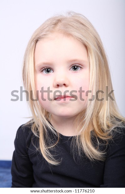 Child Girl Infant Face Portrait Blonde Stock Photo Edit Now 11776210