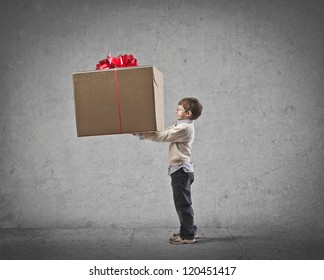 Child Giving A Great Gift To Someone