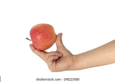 Child Hand Holding Apple