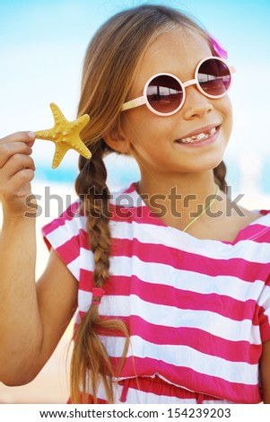 Similar – Image, Stock Photo young girl with sunglasses