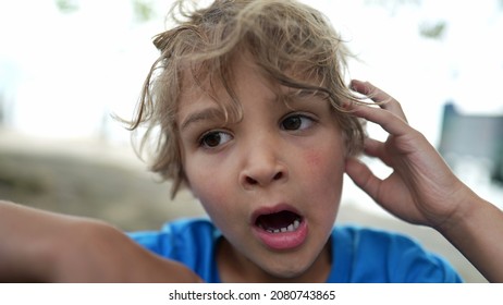 Child Itchy Ear After Swimming Trying To Remove Water From Ear