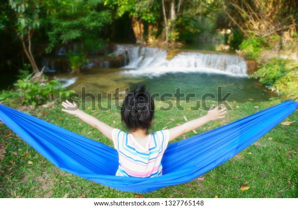 Child Kid Girl Sit Crib Cradle Stock Photo Edit Now 1327765148