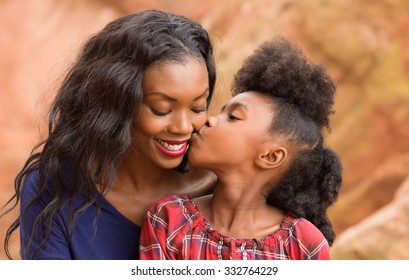 Child Kiss Happy Mother