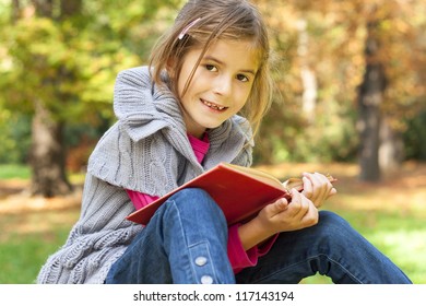 child learns in the nature