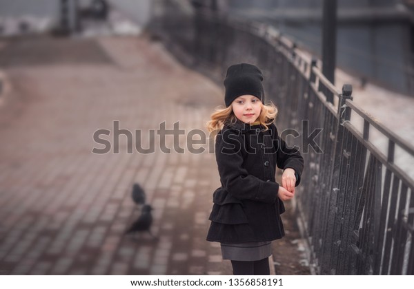 Child Little Cute Girl 7 Years Stock Photo Edit Now 1356858191