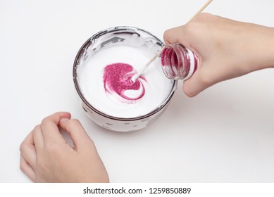 Child Making Slime