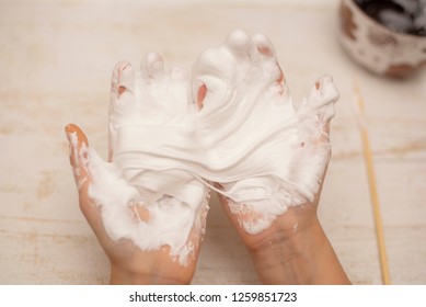 Child Making Slime