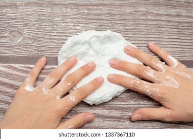 Child Making Slime