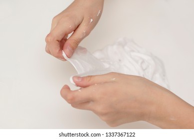 Child Making Slime