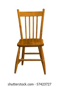 child maple wood chair on a white background
