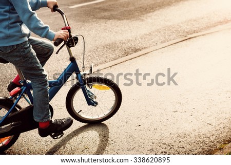 Image, Stock Photo I’m already practicing for the Tour de France…