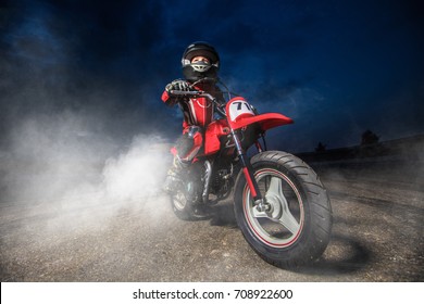 small boy motorbike