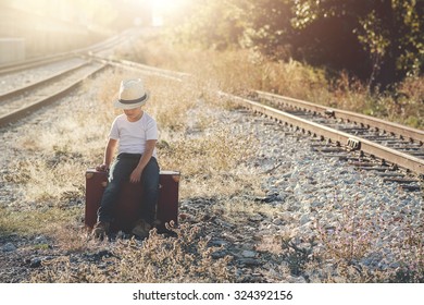 Child On Train Tracks