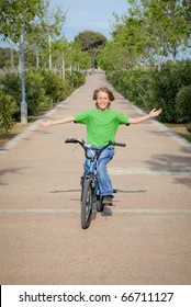 riding a bike with no hands