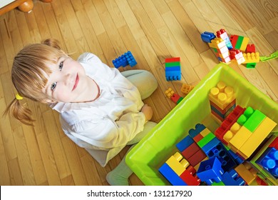 Child playing at home