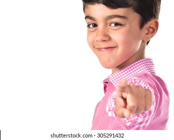 Child Pointing To The Front 