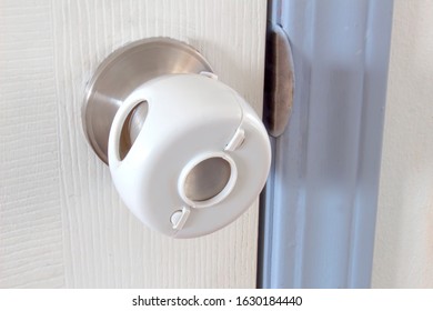 Child Proof Door Knob Covers Over Doorknob