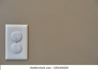 Child Proofed Covered Electric Outlet                        