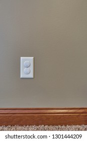 Child Proofed Covered Electric Outlet                        