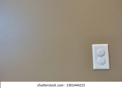 Child Proofed Covered Electric Outlet                        