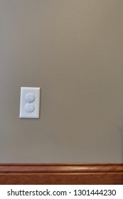 Child Proofed Covered Electric Outlet                        