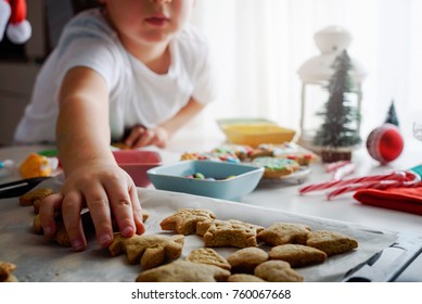 Child Reaching For Cookie