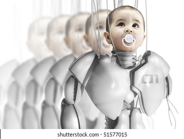 Child Robot, Creating Clones, Genetic Engineering