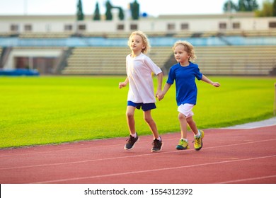 Child Running Stadium Kids Run On Stock Photo 1554312392 | Shutterstock