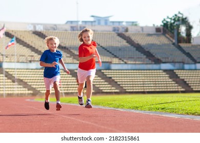 Child Running Stadium Kids Run On Stock Photo 2182315861 | Shutterstock