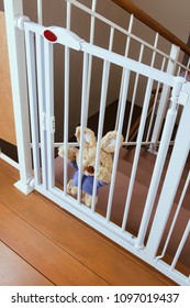 A Child Safety Gate And Stairs