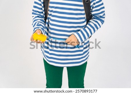 Child with a security buzzer