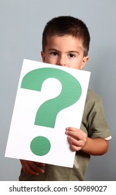 Child Shows Question Mark