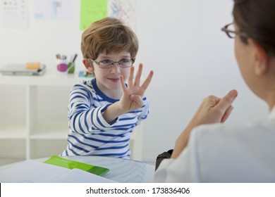 Child In Speech Therapy